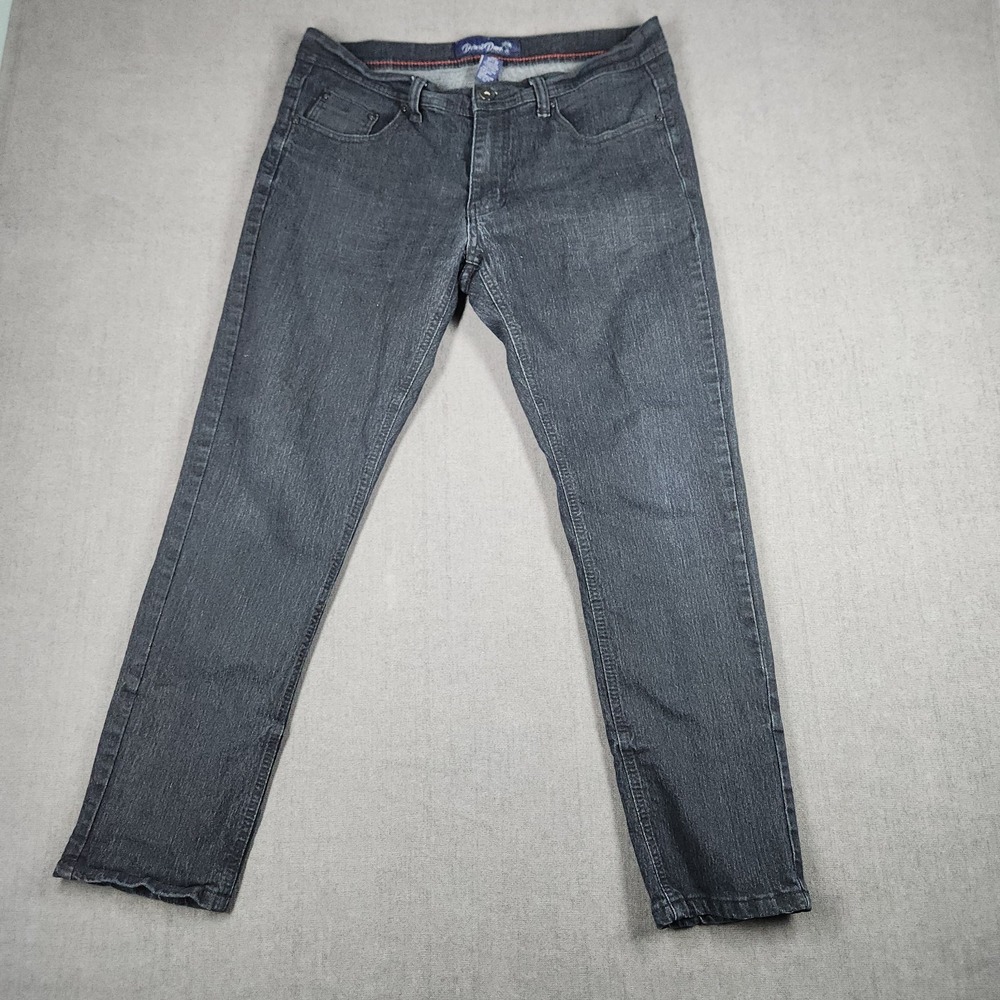 Desert Dunes Jeans Mens Size 34X30 Black‎ Wash Straight Stretch